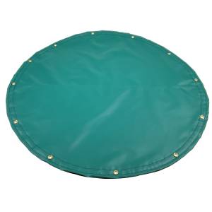 Custom Round Shaped Tarp Cover - 14oz Solid Vinyl Coated Polyester