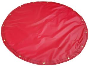 Custom Round Shaped Tarp Cover - 18oz Solid Vinyl Coated Polyester
