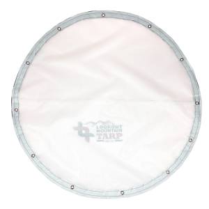 Custom Round Shaped Tarp Cover - 10oz Vinyl Coated Mesh 80% Solid