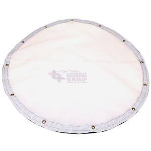 Custom Round Shaped Tarp Cover - 9oz Vinyl Coated Mesh 80% Solid