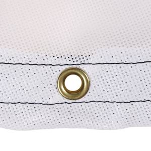 Custom Round Shaped Tarp Cover - 9oz Vinyl Coated Mesh 80% Solid