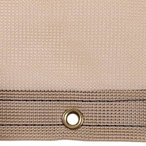 Custom Square Shaped Tarp Cover - 8.25oz Knitted Mesh 70% Solid