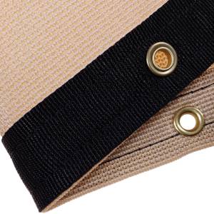 Custom Square Shaped Tarp Cover - 8.25oz Knitted Mesh 70% Solid