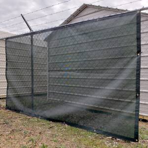 Custom Privacy Fence Screen Windscreen Tarp - 8oz Vinyl Coated Webbing Reinforced