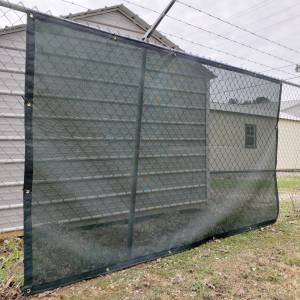 Custom Privacy Fence Screen Windscreen Tarp - 8oz Vinyl Coated Mesh 80% Solid