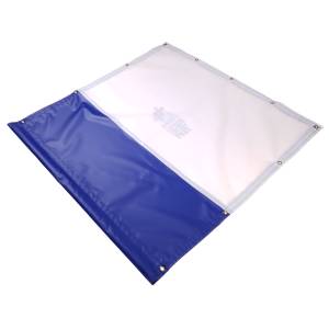 Custom Size Gym / Basketball Court Curtain Divider Tarp Mesh Top with Vinyl Bottom