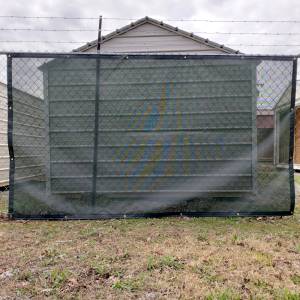 Custom Tennis Court Windscreen Privacy Screen Fence Tarp Cover - 8oz Vinyl Coated Mesh 80% Solid