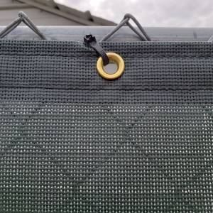 Custom Tennis Court Windscreen Privacy Screen Fence Tarp Cover - 8oz Vinyl Coated Mesh 80% Solid