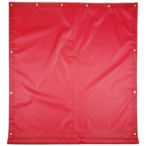 Custom Porch Curtain Tarp - 18oz Solid Vinyl Coated Polyester