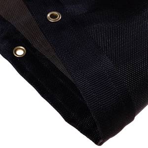 Custom Industrial Curtain Divider Tarp Cover - 7.5oz Closed Mesh 95% Solid Black