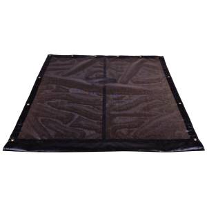 Custom Industrial Curtain Divider Tarp Cover - 9oz Vinyl Coated Mesh 80% Solid