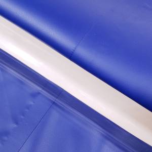 Custom Industrial Curtain Divider Tarp Cover - 18oz Vinyl with 52" Clear Window