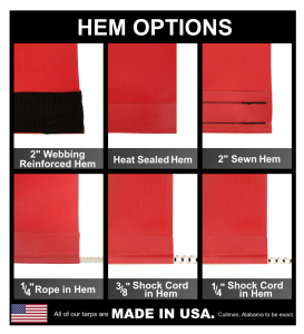 Lookout Mountain Tarp - Custom Loading Dock Tarp - 7.5oz Closed Mesh 95% Solid Black - Image 10