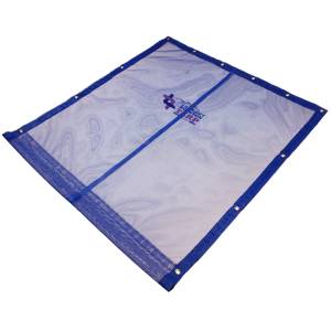 Custom Industrial Curtain Divider Tarp Cover - 11oz Vinyl Coated Mesh 55% Solid