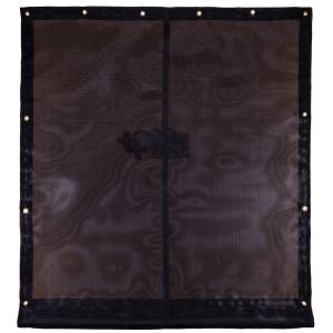 Custom Mesh Curtain Tarp - 7.5oz Closed Mesh 95% Solid Black