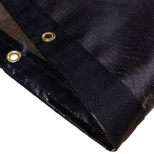 Custom Industrial Curtain Divider Tarp Cover - 9oz Vinyl Coated Mesh 80% Solid