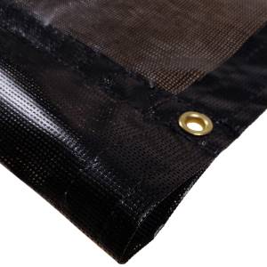 Custom Industrial Curtain Divider Tarp Cover - 9oz Vinyl Coated Mesh 80% Solid