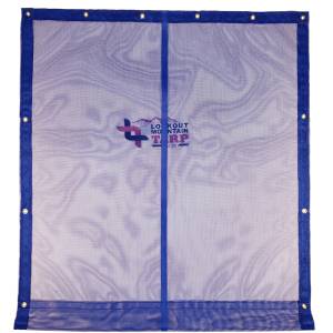 Custom Mesh Curtain Tarp - 11oz Vinyl Coated Mesh 55% Solid