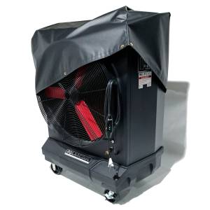 Custom Fitted Evaporative Swamp Cooler Fan Tarp Cover - 18oz Vinyl Coated Polyester