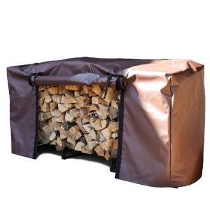 Custom Fitted Outside Firewood Rack Tarp Cover - 18oz Vinyl Coated Polyester