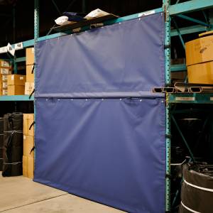 Custom Fitted Storage Rack Shelf Tarp Cover - 18oz Vinyl Coated Polyester