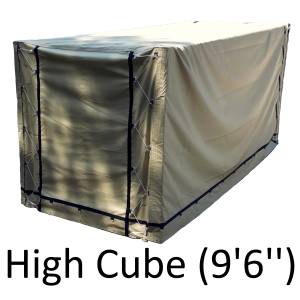 High Cube Shipping Cargo Storage Container Cover Tarp - 18oz Vinyl Coated Polyester