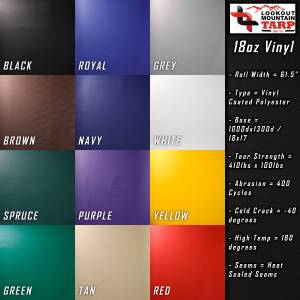 Lookout Mountain Tarp - Custom Loading Dock Tarp - 18oz Solid Vinyl Coated Polyester - Image 9