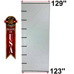 Wedge Style - Replacement Hopper Bottom Side Roll Tarp for Grain Trailers